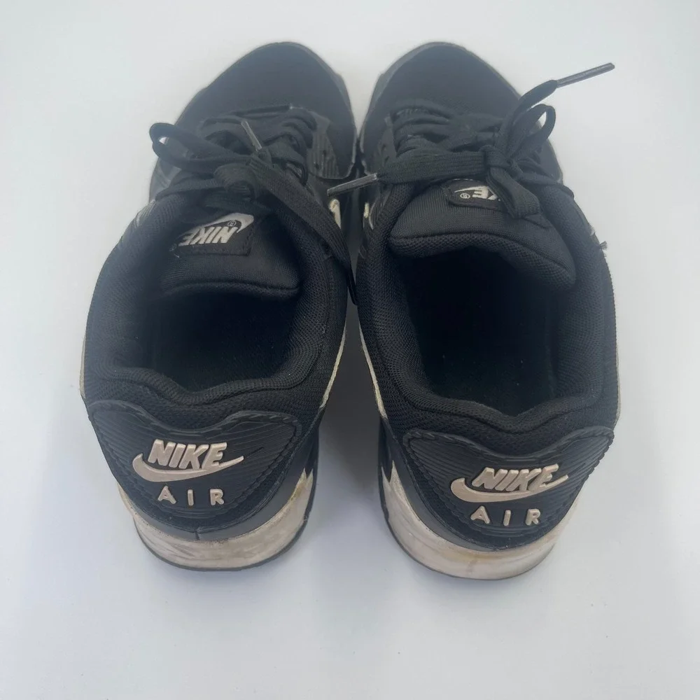 Nike Air Max 90 DH8010-002 Sneakers Womens US 9 Black Low Top Running Shoes